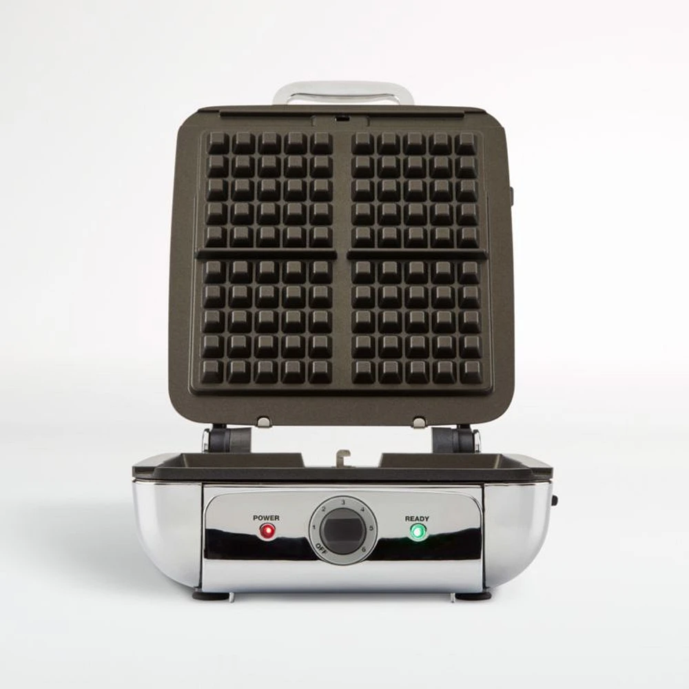 All-Clad ® 4-Slice Stainless Steel Waffle Maker with Removable Plates