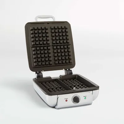 All-Clad ® 4-Slice Stainless Steel Waffle Maker with Removable Plates