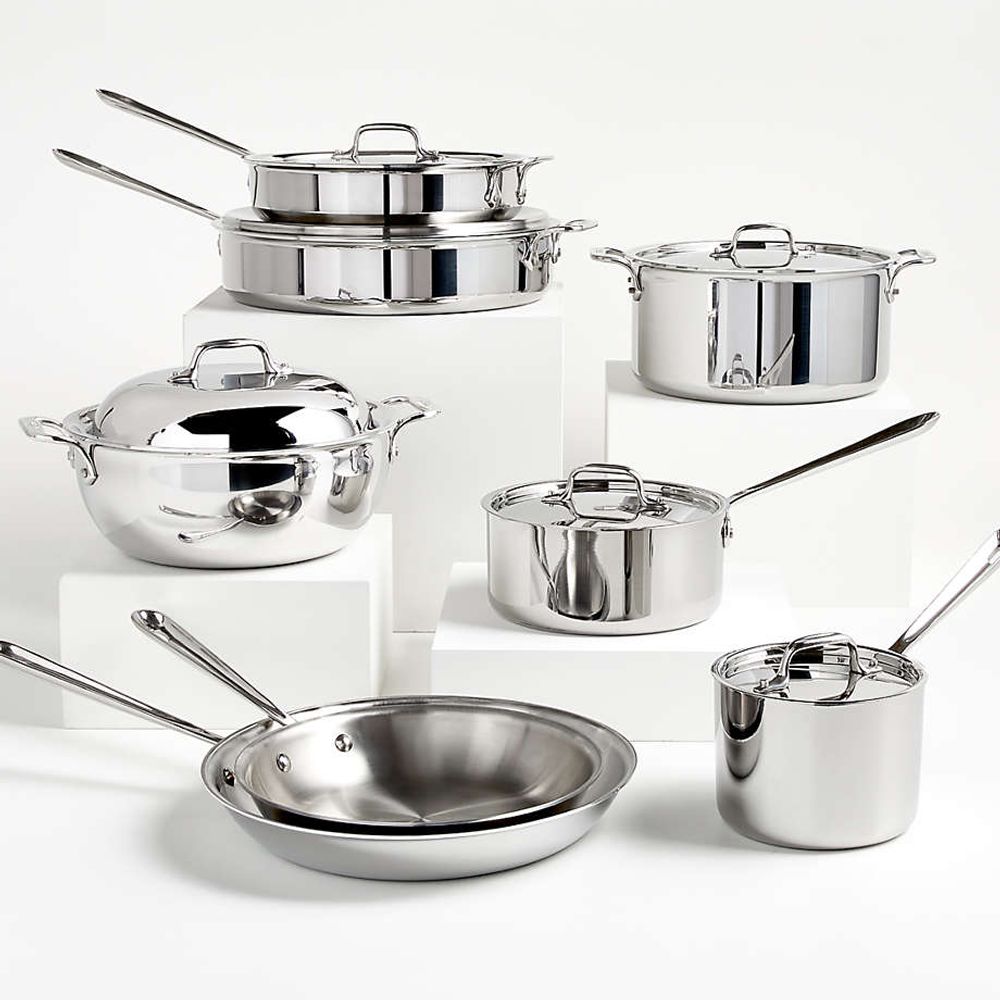 D3 Stainless 3-ply Bonded Cookware, Saute Pan with lid, 6 quart