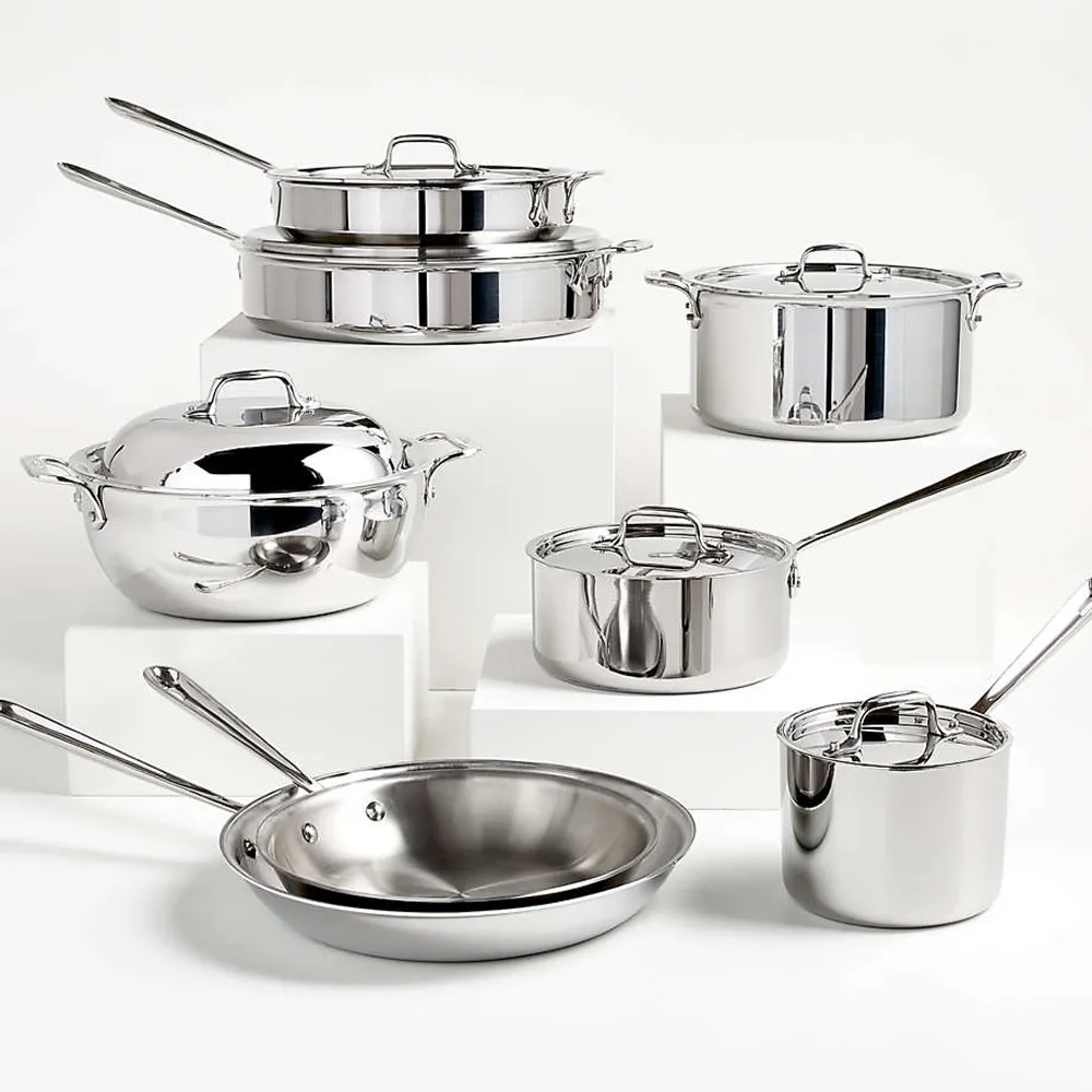 All-Clad ® d3 Stainless -Piece Cookware Set with Bonus