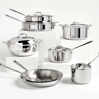 All-Clad ® d3 Stainless -Piece Cookware Set with Bonus