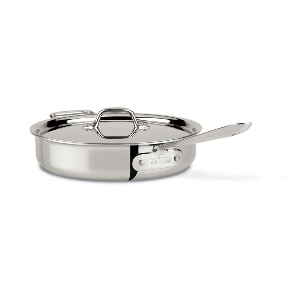 All-Clad ® d3 Stainless Steel 3-Qt. Saute Pan with Lid