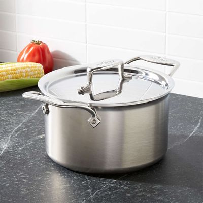 All-Clad ® d5 ® Brushed Stainless Steel 4 qt. Soup Pot with Lid
