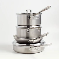 All-Clad ® d5 Brushed Stainless Steel 7-Piece Cookware Set