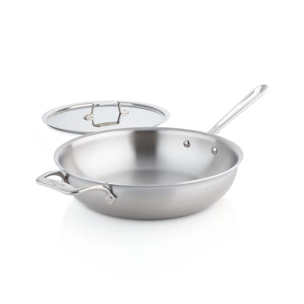 All-Clad ® d5 ® Brushed Stainless Steel 4-Qt Weekday Pan with Lid