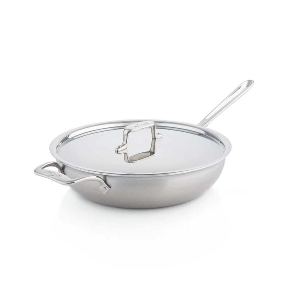 All-Clad ® d5 ® Brushed Stainless Steel 4-Qt Weekday Pan with Lid