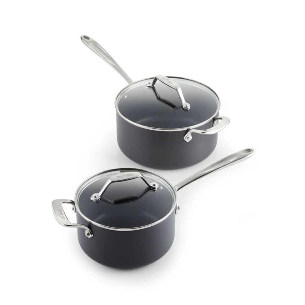 All-Clad ® Essentials Non-Stick Saucepans with Lids, Set of 2