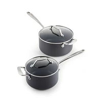 All-Clad ® Essentials Non-Stick Saucepans with Lids, Set of 2