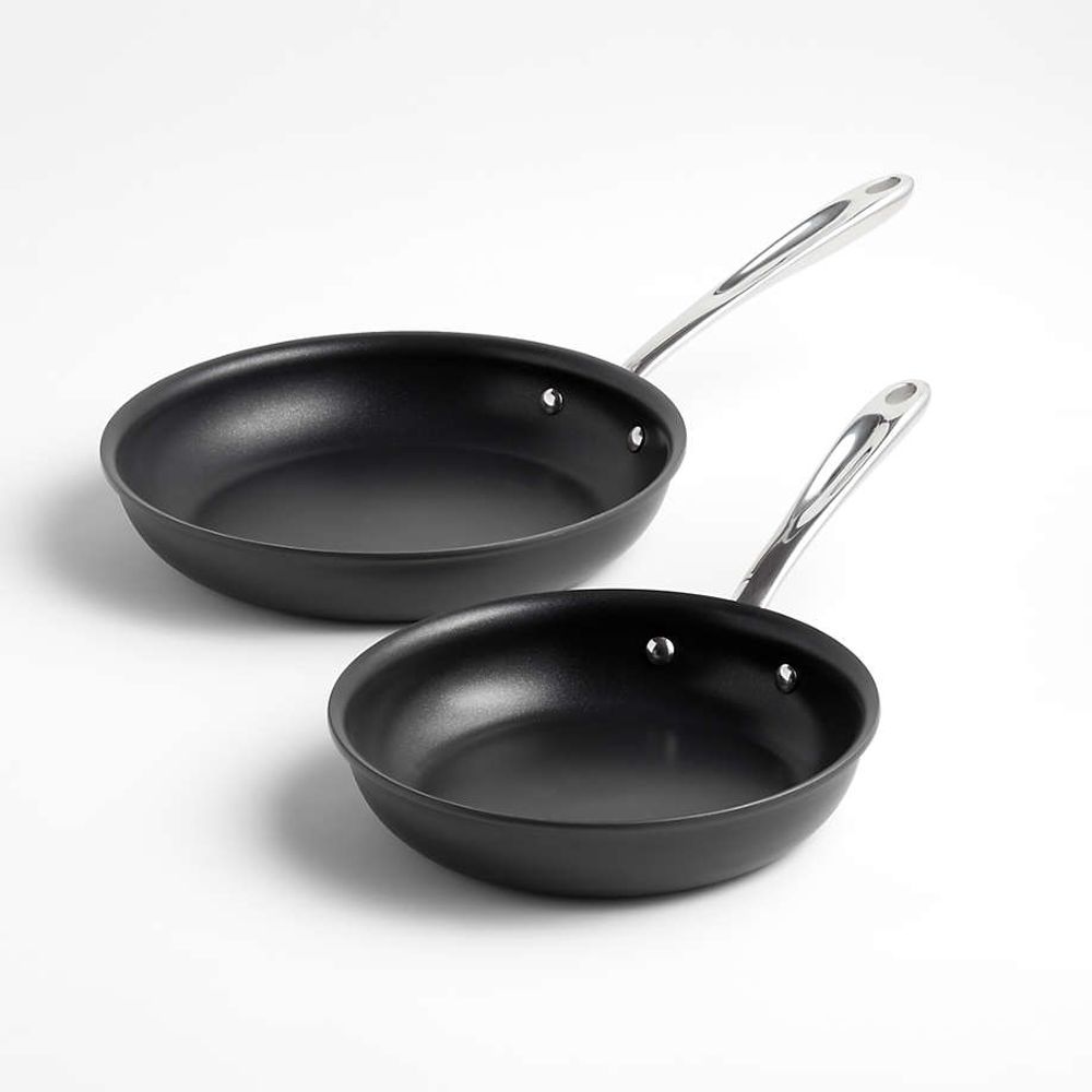 CrateBarrel All-Clad ® HA1 Curated Hard-Anodized Non-Stick Frying Pans,  Set of The Shops at Willow Bend