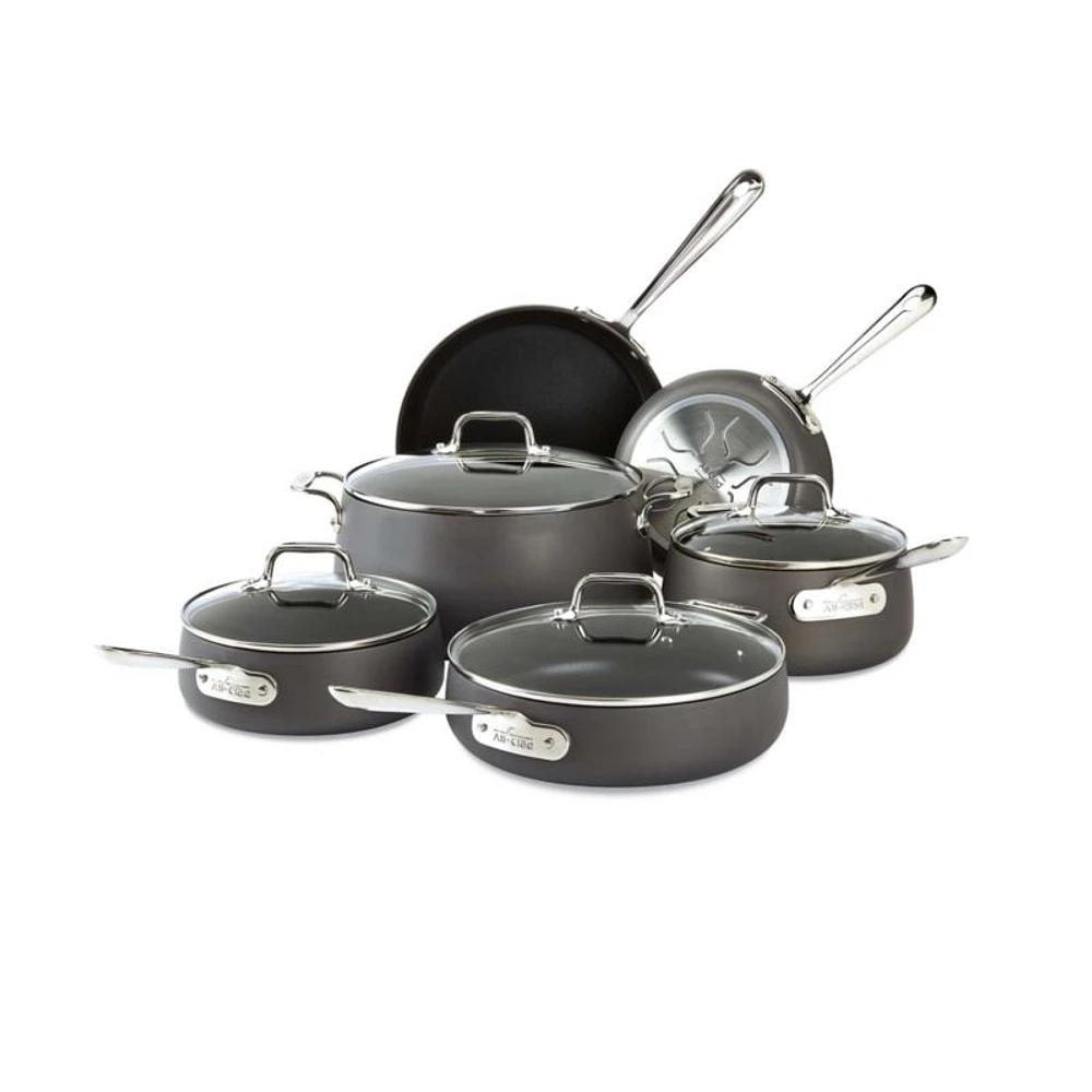 All-Clad ® HA1 Hard-Anodized Non-Stick 10-Piece Cookware Set