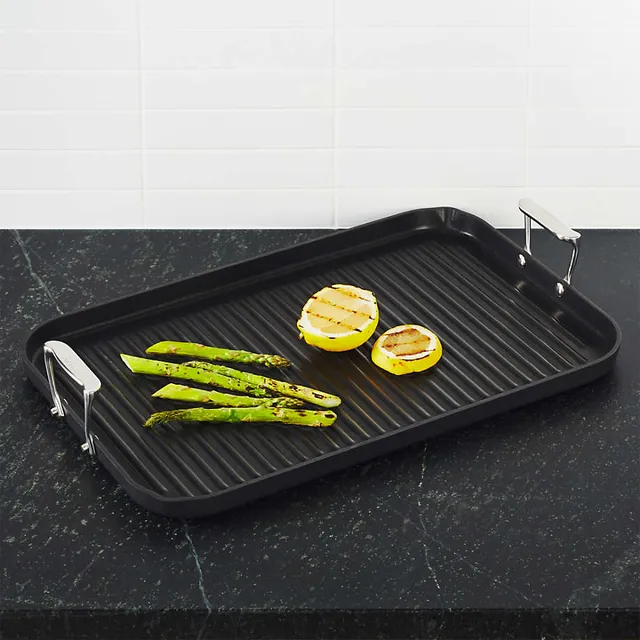 All-Clad HA1 Hard Anodized Nonstick 11#double; Square Griddle