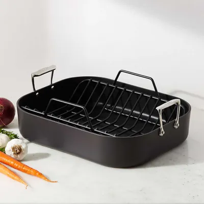 All-Clad ® HA1 Hard Anodized Non-Stick 16.5" Roaster with Rack