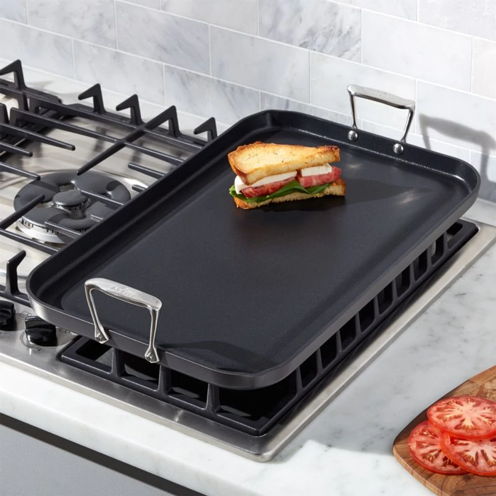 All-Clad ® HA1 Hard-Anodized Non-Stick Double-Burner Griddle