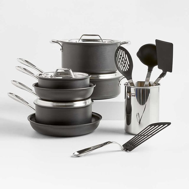 All Clad 15-Piece Kitchen Utensil and Cookware Set
