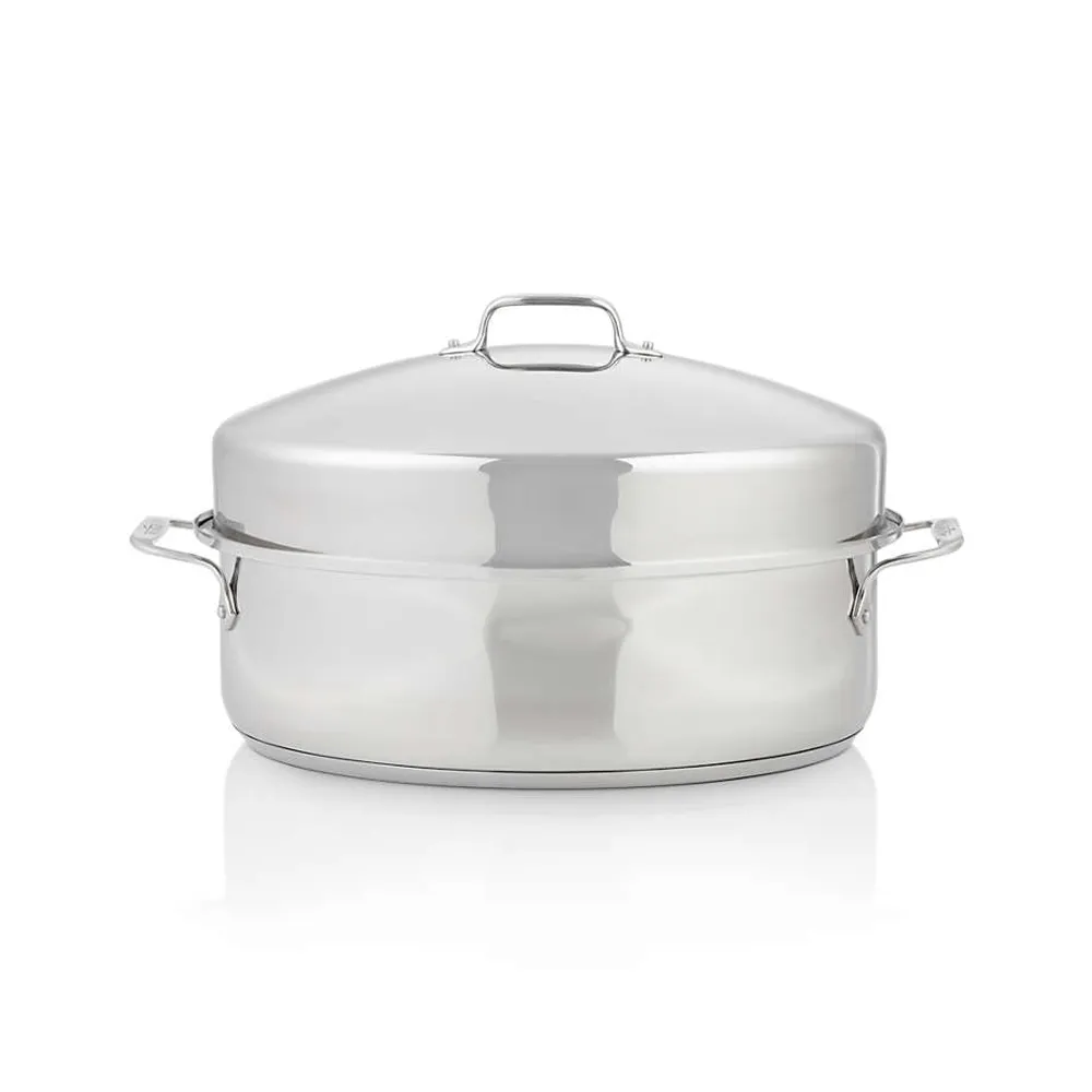 All-Clad ® Covered Oval 19.5" Roaster with Rack