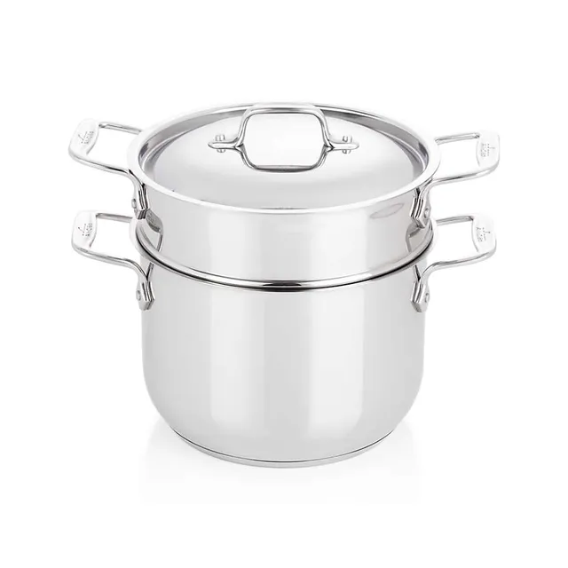 Crate & Barrel EvenCook Core 6 Qt Stainless Steel Stockpot +