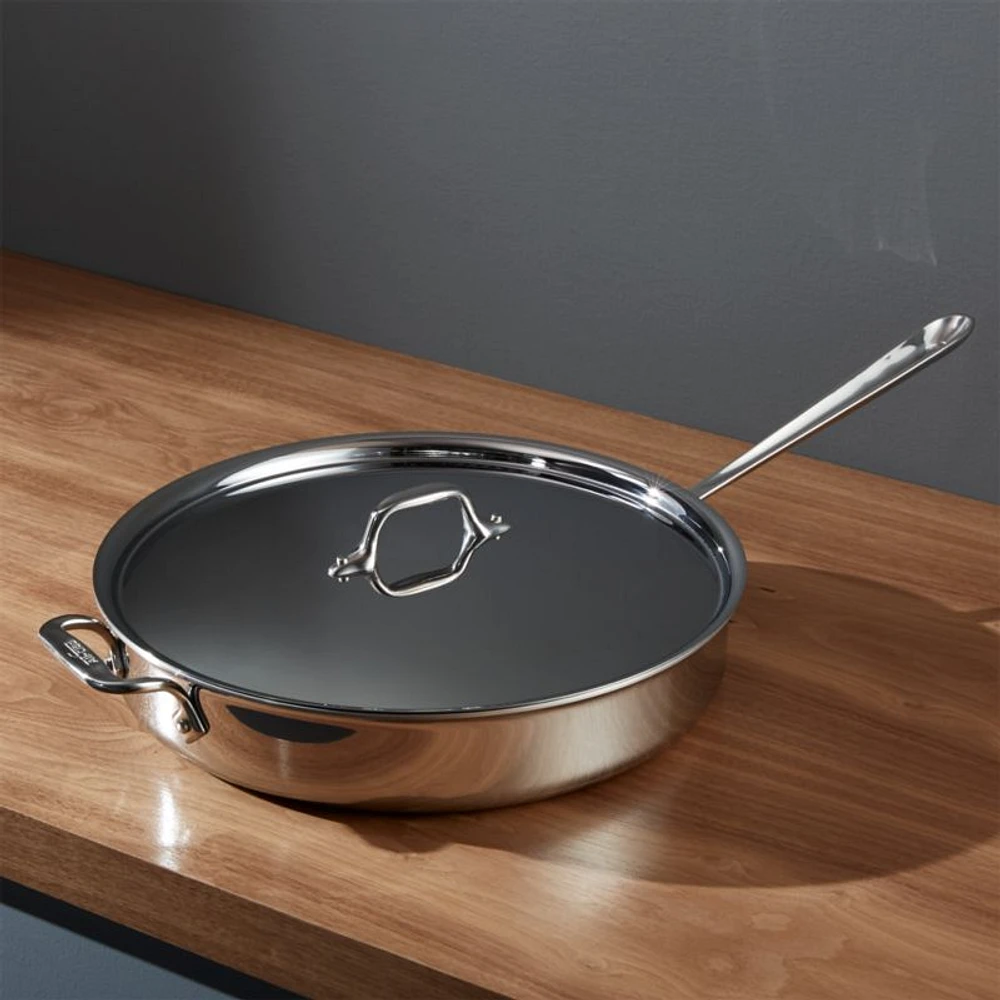 All-Clad ® d3 Stainless 6 qt. Sauté Pan with Lid