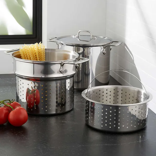 Crate & Barrel EvenCook Core 3.5 Qt. Stainless Steel Saucepan with