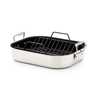 All-Clad ® Stainless Steel Non-Stick Large 16" Roaster with Rack