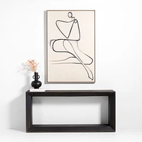 "All Grown Up" by Michel Smith Boyd Tan Brown Canvas 40"x60" Framed Wall Art Print