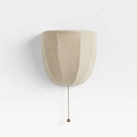 Allegra Wall Sconce with Linen Shade by Jake Arnold