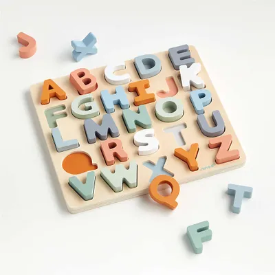 Janod Alphabet Wooden Baby Puzzle
