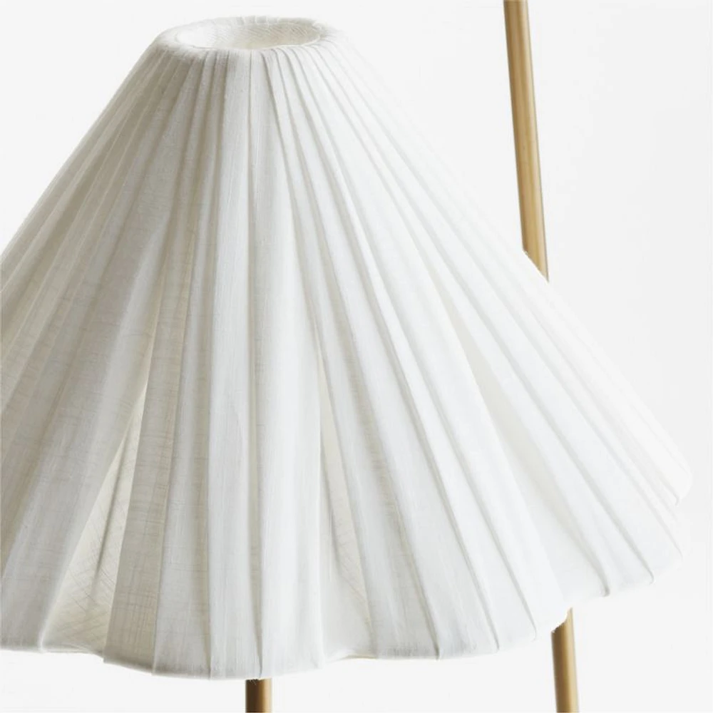 Alva Brass Metal 3-Light Floor Lamp 71"