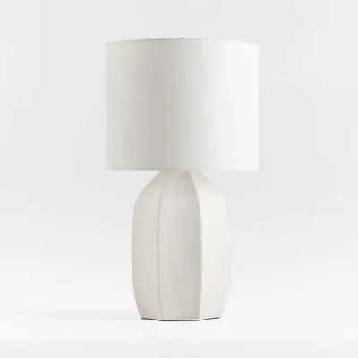 Amaryllis Small White Ceramic Table Lamp