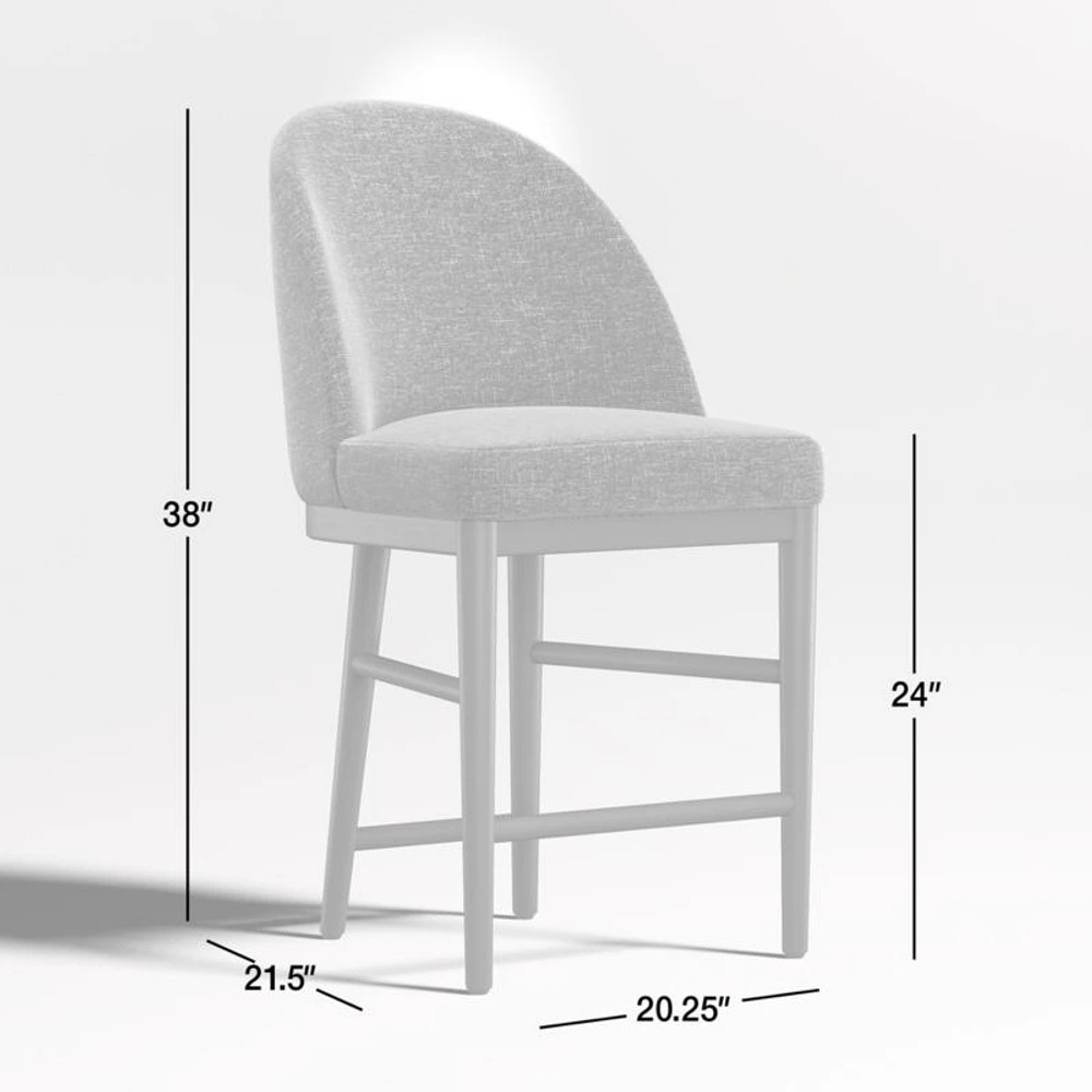 Ana Charcoal Counter Stool
