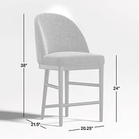 Ana Charcoal Counter Stool