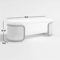 Anaise Cane Storage Bench