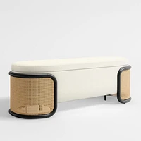 Anaise Cane Storage Bench