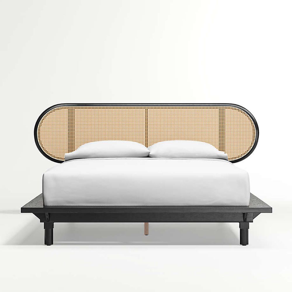 Integratie via Vleugels Crate&Barrel Anaise Cane Queen Bed Frame | The Shops at Willow Bend