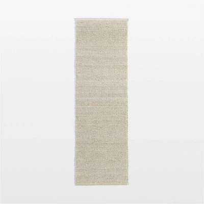 Andalucia Performance Handwoven Sand Beige Runner Rug 2'10"x9'