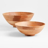 Anders 15" Natural Wood Serving Bowl