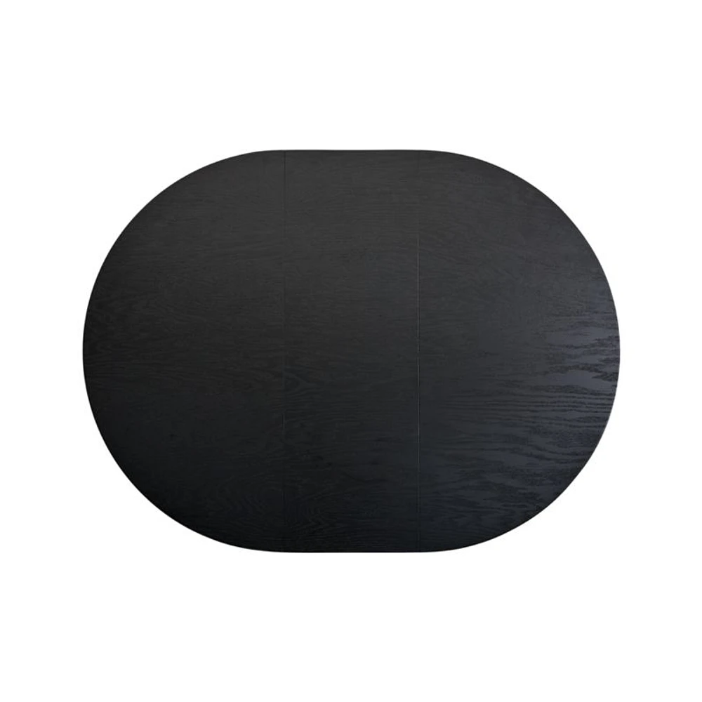 Aniston Black 45" Round Extension Dining Table
