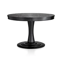 Aniston Black 45" Round Extension Dining Table