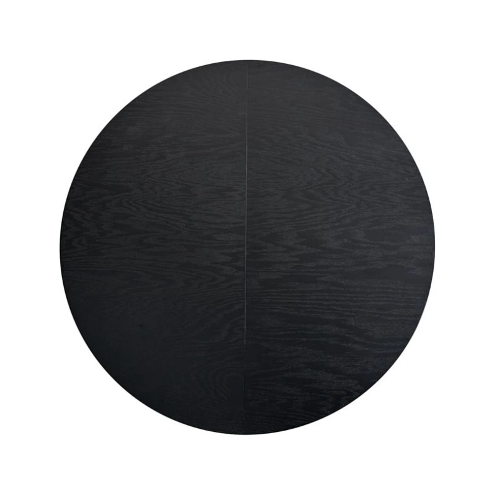 Aniston Black 45" Round Extension Dining Table