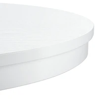 Aniston White 45" Round Extension Dining Table
