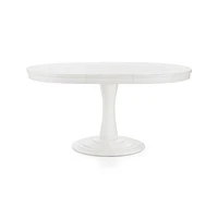 Aniston White 45" Round Extension Dining Table