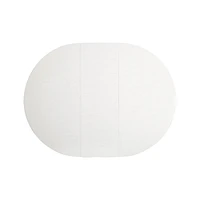 Aniston White 45" Round Extension Dining Table