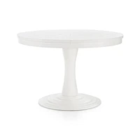 Aniston White 45" Round Extension Dining Table