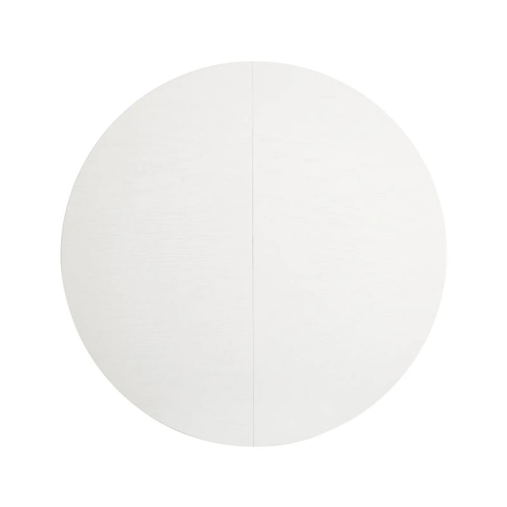 Aniston White 45" Round Extension Dining Table