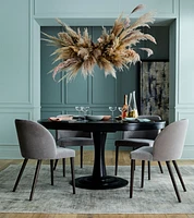 Aniston Black 45" Round Extension Dining Table