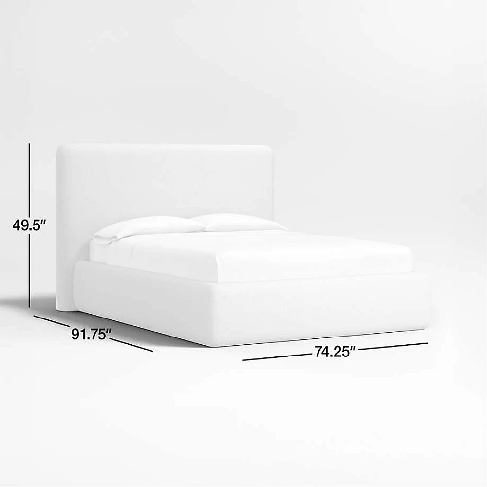 Anneli Taupe Upholstered Twin Bed