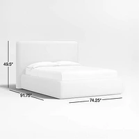 Anneli Taupe Upholstered Twin Bed