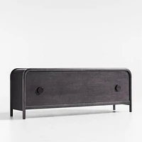 Annie 149" Charcoal Brown Wood Storage Media Console Set by Leanne Ford