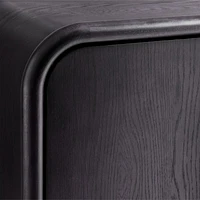 Annie 149" Charcoal Brown Wood Storage Media Console Set by Leanne Ford