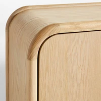 Annie 149" Natural Wood Storage Media Console Set by Leanne Ford