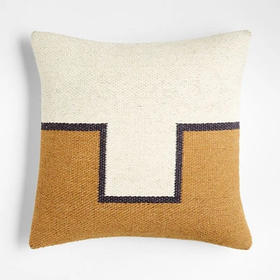 Ansom 20" Golden Brown Pillow Cover